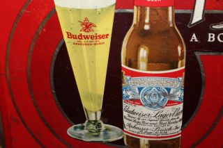 Rare Vintage 1930 ' s Budweiser Beer 15c Bar Tavern Gas Oil 14 