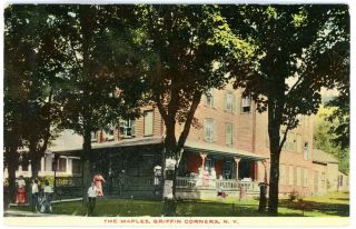 Griffin Corners Ny - The Maples Hotel - Postcard Catskills/fleischmanns
