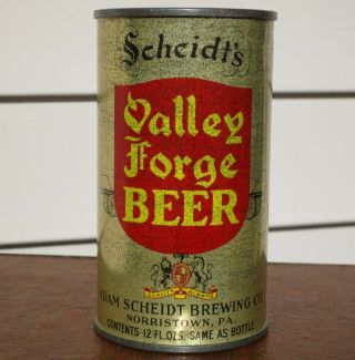 Valley Forge Oi Flat Top Beer Can,  Scheidt,  Norristown,  Pa,  1930s,  Irtp