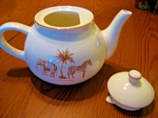 8 Cup Tea Pot Made In France With Paradis Sauvages On Each Side.