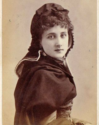 Maud Branscombe,  American Stage Actress - Vintage 1870s/80s Cdv Photo