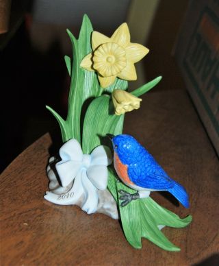 Lenox Porcelain Bird Figurine - Eastern Bluebird Limited Edition