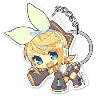 Vocaloid Kagamine Rin Character Tsumamare Cospa Pinch Acrylic Key Chain Mascot