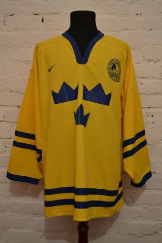 Vintage Sweden National Team Ice Hockey Jersey Shirt World Cup 2004 Size Xl Nike