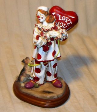 1997 Oberstein Clowning In America " From The Bottom Of My Heart " Figurine