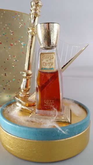 Vintage Perfume Bottle Presentation Paris De Coty Harp Fabulous