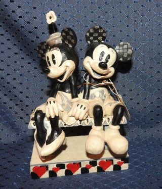 Disney Jim Shore Enesco Collectors Figurine Mickey & Minnie 4023571 " Date Night