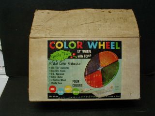 Vintage Holly Time Aluminum Christmas Tree Color Wheel Complete W/box -