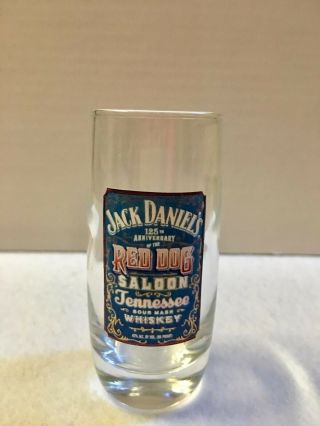 Jack Daniels Red Dog Saloon Shot Glass 2 Ounce 3 Inches Tall Collectible
