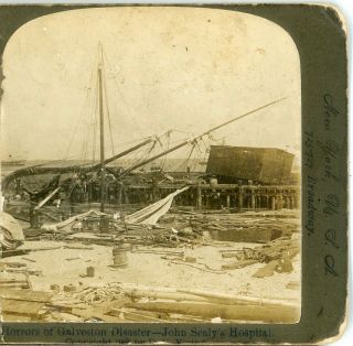 Texas,  Galveston Disaster - John Sealy " S Hospital C.  1909 - - American Stereoscopic Co