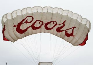 Raider - 220sq Ft Skydiving Parachute Canopy 9 Cell F111 - Coors Logo