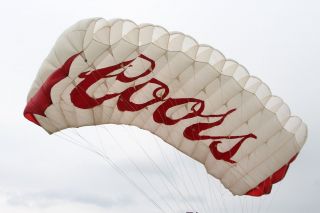 Raider - 220sq ft skydiving parachute canopy 9 cell F111 - COORS logo 2