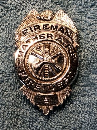 Mather Air Force Base Fire Dept Retired Badge Sacramento,  Ca