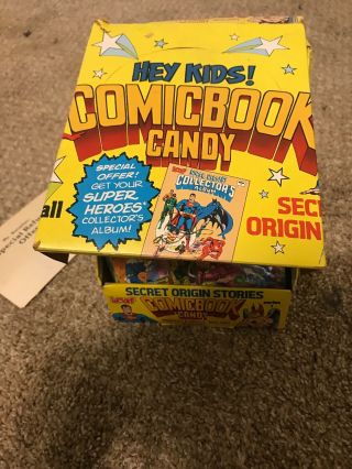 1981 Leaf Dc Comic Book Candy Store Display Batman,  Superman & Wonder Woman 1
