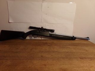 Vintage Black Remington Airmaster 77 Air Rifle.  177 Cal Pellet / Bb Repeater