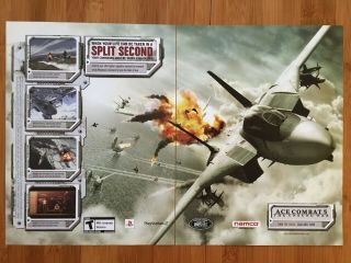 Ace Combat 5: The Unsung War Ps2 Playstation 2 Poster Ad Art Print Official Rare