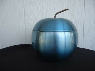 Vintage Retro Daydream Productions Apple Ice Bucket Anodised Aluminium Blue