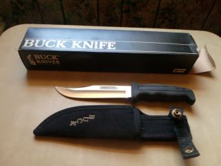Vintage Hunting Buck Knife 619 With Nylon Sheath