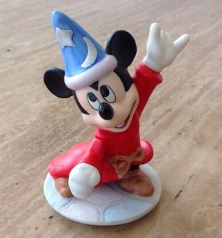 Vintage Walt Disney Mickey Mouse Wizard Figure Fantasia Sorcerer 4 " Figurine