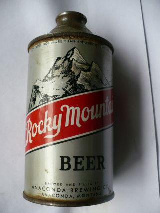 Cone Top Beer Can Rocky Mountain Beer Anaconda Brewing Co.  Anaconda Montana
