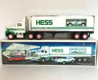 Hess 18 Wheeler Truck And Porsche Race Car