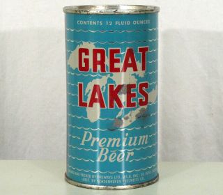 GREAT LAKES FLAT TOP BEER CAN DREWRYS SOUTH BEND,  INDIANA SCHOENHOFEN EDELWEISS, 3