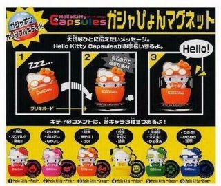 Bandai Sanrio Hello Kitty Mini Capsules Gashapon Figure Set Of 6