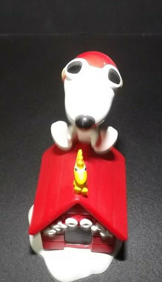 The Danbury " The Flying Ace " Peanuts Figurine Snoopy & Woodstock 1992