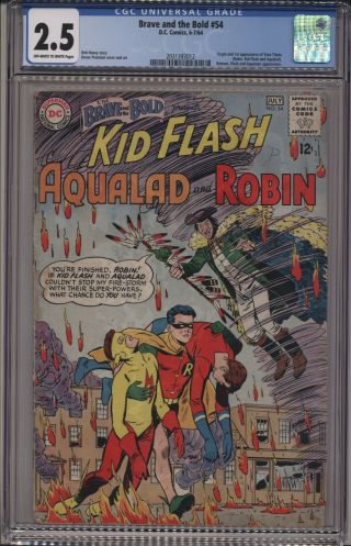 The Brave & The Bold 54 (teen Titans Origin & 1st App. ) Cgc 2.  5 Dc Comics 1964