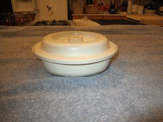 Tupperware Microwave Round 20 Oz Casserole Dish Bowl 1547,  Lid 1548