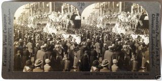 Keystone Stereoview Of The Mardi Gras In Orleans,  La From 1930’s T600 Set