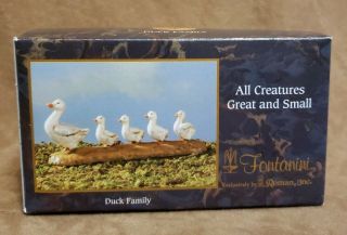 Fontanini Duck Family From 5” All Creatures Great And Small 51536 By Roman Inc