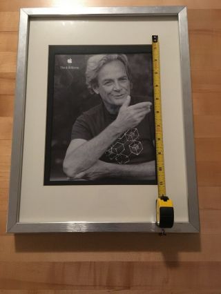 Richard Feynman Think Different Apple Computer Ad Custom Frame 17”x13” 1998 2