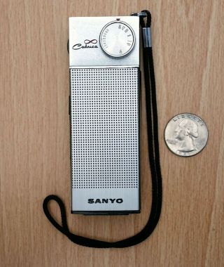 Rare Sanyo Cadnica 7C - 307 1st Rechargeable Transistor Radio / Repair 2