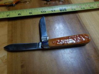 Vintage Remington Pocket Knife Bone 2 Blade Very Good Snap Umc Usa