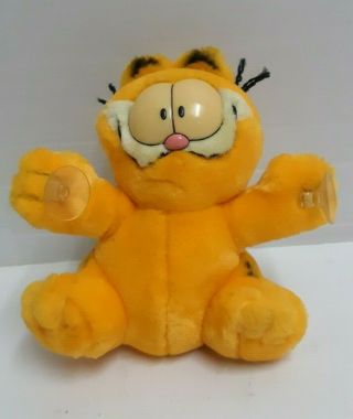 Garfield 2 Suction Cup Feet " Looking For Love " 7 " Plush Stuffed Animal