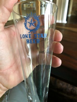 Lone Star Beer Glass 2