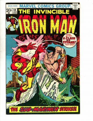 Iron Man 54 (1973 Marvel Comics) - 1st App.  Moondragon; Sub - Mariner App.