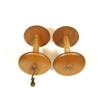 Supply & Take - Up Spools For Mechanical Organette Roller Organ,  Crank 3