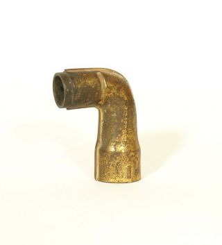 All - Brass Phonograph Elbow For Columbia Front Mount Disc Graphophones