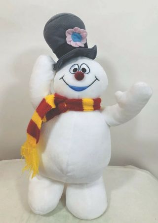 Hallmark 15 " Frosty The Snowman W Hat Animated Plush Singing Dancing Musical