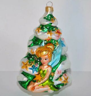 1996 “tinker Bell” Christopher Radko Christmas Ornament Peter Pan