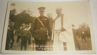 Early Photographic Postcard Of N.  Mid Division Church Parade Luton 1914 (1)