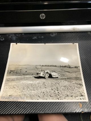 Vintage Photograph Black And White Construction 1961 Highway I20 Texas