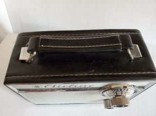 MONTGOMERY WARD AIRLINE BRAND 7 TRANSISTOR RADIO WITH LEATHER CASE - 2
