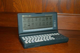Vintage Hewlett Packard Hp 200lx Palmtop Pc 1mb Ram,  Cable,  Power Supply