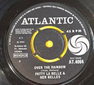 Patti La Belle & Her Belles - Over The Rainbow - Orig Uk Black Atlantic 7 " 45