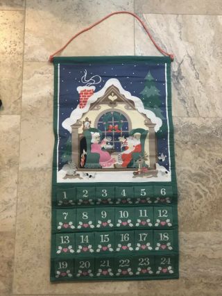 1987 Vintage Avon Christmas Countdown Advent Calendar No Mouse 80s