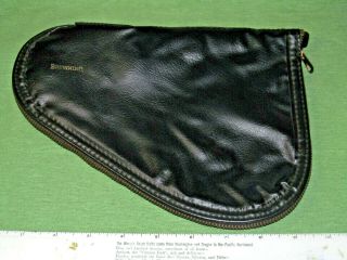Vintage Browning Hi - Power Pistol Rug/case - Black W/red Interior - Good Zipper