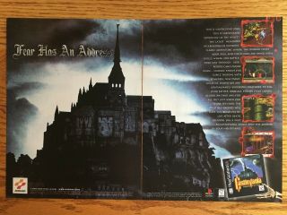 Castlevania: Symphony Of The Night Ps1 Psx Playstation 1 1997 Poster Ad Page Art